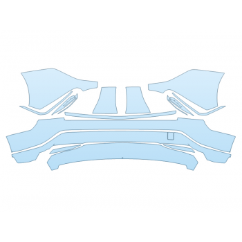 PAINT PROTECTION KIT - 2023 CADILLAC LYRIQ SPORT REAR BUMPER - PRECUT PPF CLEAR BRA WRAP