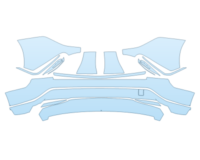 PAINT PROTECTION KIT - 2023 CADILLAC LYRIQ SPORT REAR BUMPER - PRECUT PPF CLEAR BRA WRAP