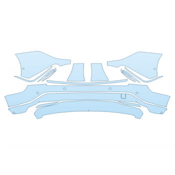 Precut PPF Kit – Clear Bra Paint Protection Film PAINT PROTECTION KIT - 2023 CADILLAC LYRIQ SPORT REAR BUMPER WITH SENSORS - PRECUT PPF CLEAR BRA WRAP