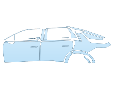 PAINT PROTECTION KIT - 2023 CADILLAC LYRIQ SPORT DRIVER SIDE - PRECUT PPF CLEAR BRA WRAP