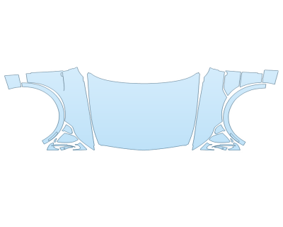 PAINT PROTECTION KIT - 2023 CADILLAC LYRIQ SPORT FULL HOOD FENDERS MIRRORS(WRAPPED EDGES) - PRECUT PPF CLEAR BRA WRAP