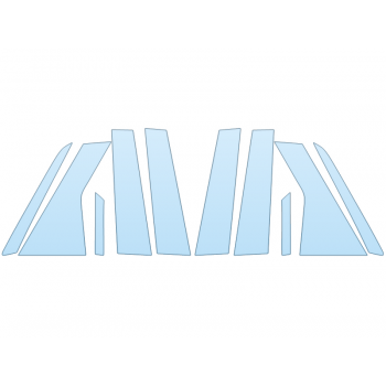 PAINT PROTECTION KIT - 2023 CADILLAC LYRIQ SPORT B PILLARS - PRECUT PPF CLEAR BRA WRAP