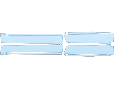 PAINT PROTECTION KIT - 2023 CADILLAC LYRIQ SPORT ROCKERS - PRECUT PPF CLEAR BRA WRAP