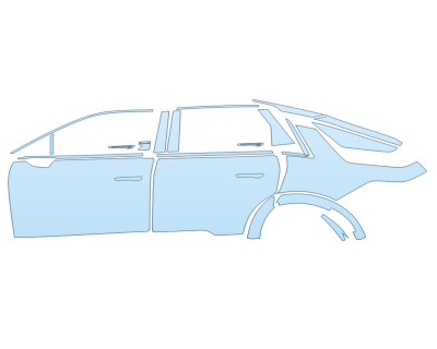PAINT PROTECTION KIT - 2023 CADILLAC LYRIQ TECH DRIVER SIDE - PRECUT PPF CLEAR BRA WRAP