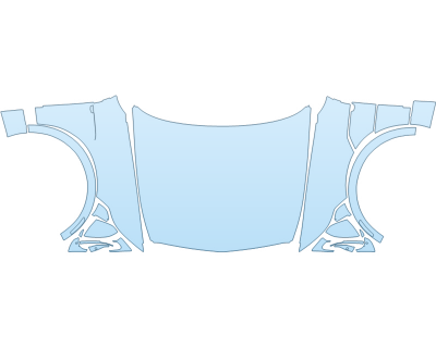 PAINT PROTECTION KIT - 2023 CADILLAC LYRIQ TECH FULL HOOD FENDERS MIRRORS(WRAPPED EDGES) - PRECUT PPF CLEAR BRA WRAP