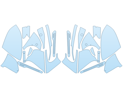 PAINT PROTECTION KIT - 2023 CADILLAC LYRIQ TECH MIRRORS DOOR CUPS - PRECUT PPF CLEAR BRA WRAP