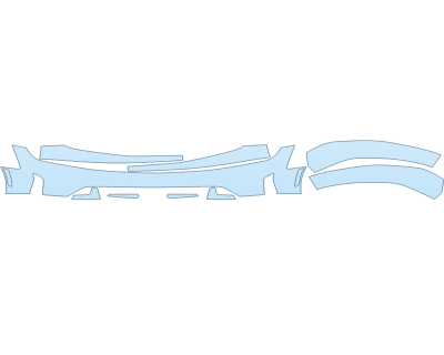 PAINT PROTECTION KIT - 2023 CHEVROLET CAMARO RS BUMPER (MULTI PIECE) - PRECUT PPF CLEAR BRA WRAP