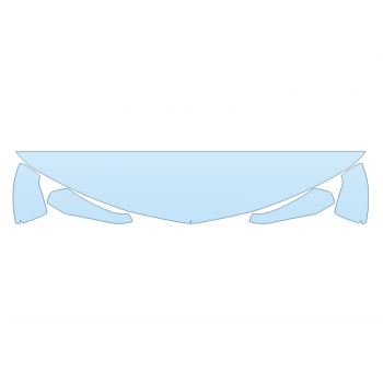 PAINT PROTECTION KIT - 2023 CHEVROLET CAMARO RS HM 12 INCH (WRAPPED EDGES) - PRECUT PPF CLEAR BRA WRAP