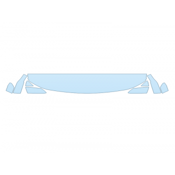 PAINT PROTECTION KIT - 2023 CHEVROLET COLORADO ZR2 HOOD FENDERS MIRRORS 12 INCH (WRAPPED EDGES) - PRECUT PPF CLEAR BRA WRAP