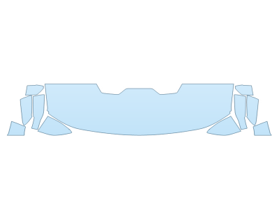 PAINT PROTECTION KIT - 2023 CHEVROLET COLORADO ZR2 HOOD FENDERS MIRRORS 18 INCH (WRAPPED EDGES) - PRECUT PPF CLEAR BRA WRAP