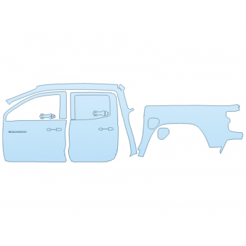 PAINT PROTECTION KIT - 2023 CHEVROLET COLORADO ZR2 DRIVER SIDE - PRECUT PPF CLEAR BRA WRAP