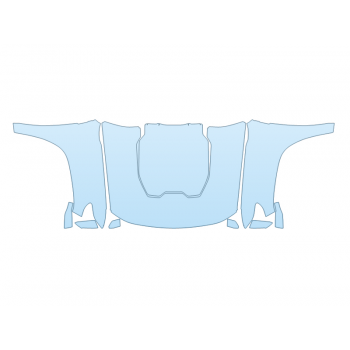 PAINT PROTECTION KIT - 2023 CHEVROLET COLORADO ZR2 FULL HOOD FENDERS MIRRORS(WRAPPED EDGES) - PRECUT PPF CLEAR BRA WRAP