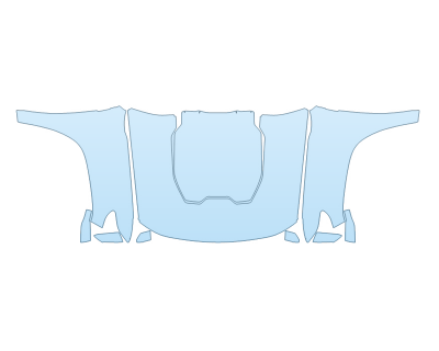 PAINT PROTECTION KIT - 2023 CHEVROLET COLORADO ZR2 FULL HOOD FENDERS MIRRORS(WRAPPED EDGES) - PRECUT PPF CLEAR BRA WRAP