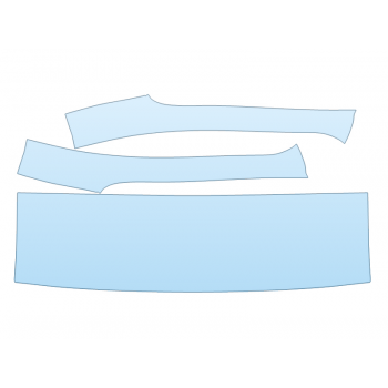 PAINT PROTECTION KIT - 2023 CHEVROLET COLORADO ZR2 ROOF PILLARS - PRECUT PPF CLEAR BRA WRAP