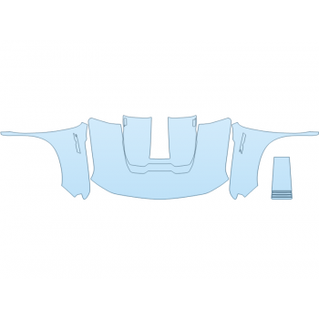 PAINT PROTECTION KIT - 2023 CHEVROLET SILVERADO 1500 CUSTOM TRAIL BOSS HF FULL(WRAPPED EDGES) - PRECUT PPF CLEAR BRA WRAP