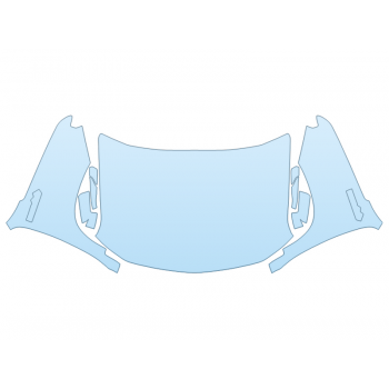 PAINT PROTECTION KIT - 2023 CHEVROLET SILVERADO 1500 HIGH COUNTRY FULL HOOD FENDERS MIRRORS(WRAPPED EDGES) - PRECUT PPF CLEAR BRA WRAP