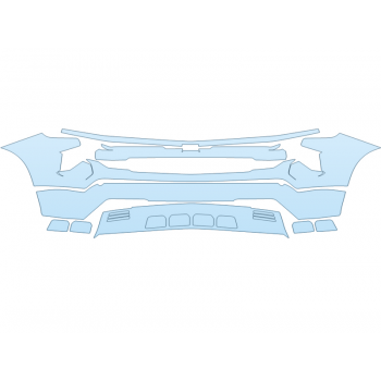 PAINT PROTECTION KIT - 2023 CHEVROLET SILVERADO 1500 LT BUMPER - PRECUT PPF CLEAR BRA WRAP