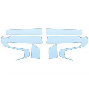 PAINT PROTECTION KIT - 2023 CHEVROLET SILVERADO 1500 LT HEADLIGHTS FOGLIGHTS - PRECUT PPF CLEAR BRA WRAP