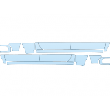 PAINT PROTECTION KIT - 2023 CHEVROLET SILVERADO 1500 LT ROCKERS - PRECUT PPF CLEAR BRA WRAP