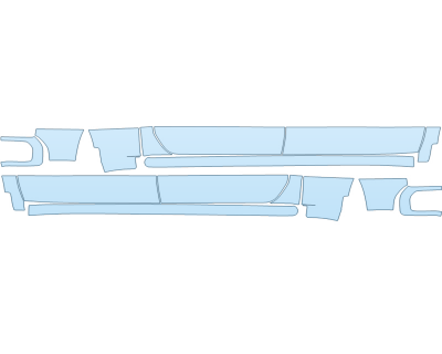 PAINT PROTECTION KIT - 2023 CHEVROLET SILVERADO 1500 LT ROCKERS - PRECUT PPF CLEAR BRA WRAP