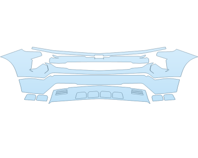 PAINT PROTECTION KIT - 2023 CHEVROLET SILVERADO 1500 LT TRAILBOSS BUMPER - PRECUT PPF CLEAR BRA WRAP
