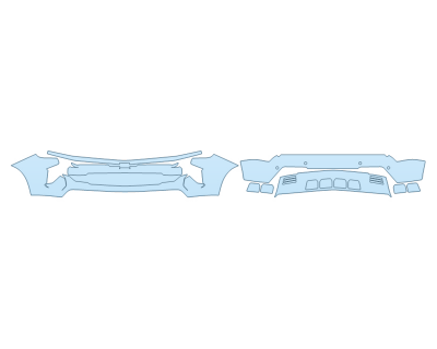 PAINT PROTECTION KIT - 2023 CHEVROLET SILVERADO 1500 LT TRAILBOSS BUMPER (MULTI PIECE)WITH SENSORS - PRECUT PPF CLEAR BRA WRAP