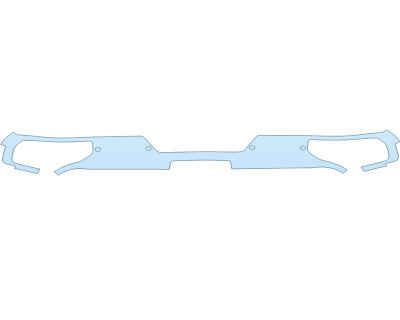 PAINT PROTECTION KIT - 2023 CHEVROLET SILVERADO 1500 LT TRAILBOSS REAR BUMPER WITH SENSORS - PRECUT PPF CLEAR BRA WRAP