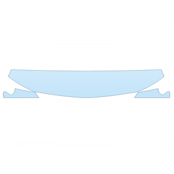 PAINT PROTECTION KIT - 2023 CHEVROLET SILVERADO 1500 LT TRAILBOSS HF 18 INCH (WRAPPED EDGES) - PRECUT PPF CLEAR BRA WRAP