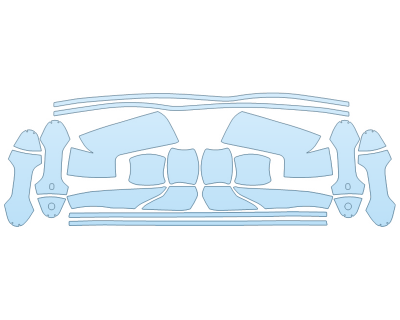 PAINT PROTECTION KIT - 2023 CHEVROLET SILVERADO 1500 LT TRAILBOSS MIRRORS DOOR CUPS DOOR EDGES - PRECUT PPF CLEAR BRA WRAP