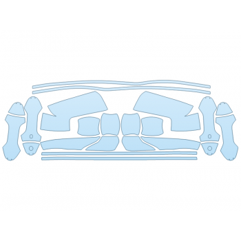 PAINT PROTECTION KIT - 2023 CHEVROLET SILVERADO 1500 LTZ MIRRORS DOOR CUPS DOOR EDGES - PRECUT PPF CLEAR BRA WRAP