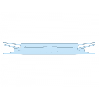 PAINT PROTECTION KIT - 2023 CHEVROLET SILVERADO 1500 LTZ GRILL - PRECUT PPF CLEAR BRA WRAP