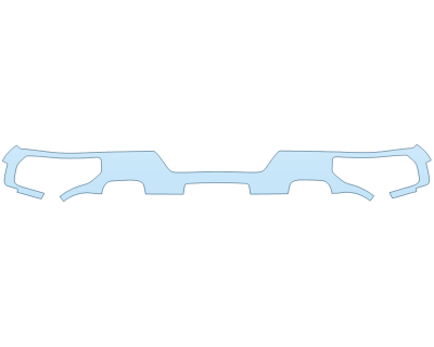 PAINT PROTECTION KIT - 2023 CHEVROLET SILVERADO 1500 RST REAR BUMPER WITH EXHAUST - PRECUT PPF CLEAR BRA WRAP