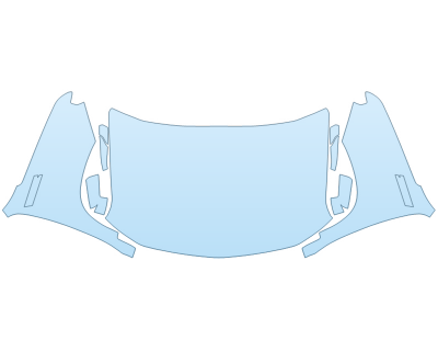 PAINT PROTECTION KIT - 2023 CHEVROLET SILVERADO 1500 RST FULL HOOD FENDERS MIRRORS(WRAPPED EDGES) - PRECUT PPF CLEAR BRA WRAP