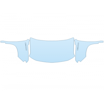 PAINT PROTECTION KIT - 2023 CHEVROLET SILVERADO 1500 WORK TRUCK FULL HOOD FENDERS MIRRORS - PRECUT PPF CLEAR BRA WRAP