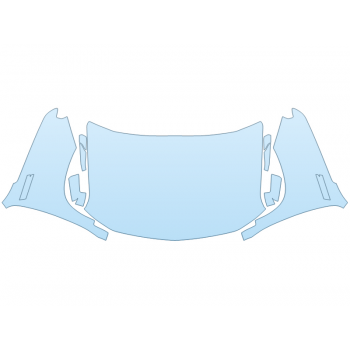 PAINT PROTECTION KIT - 2023 CHEVROLET SILVERADO 1500 WORK TRUCK FULL HOOD FENDERS MIRRORS(WRAPPED EDGES) - PRECUT PPF CLEAR BRA WRAP