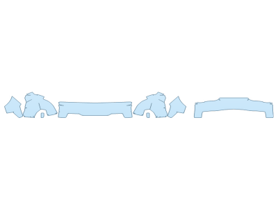 PAINT PROTECTION KIT - 2023 CHEVROLET SILVERADO 1500 ZR2 BUMPER (MULTI PIECE) - PRECUT PPF CLEAR BRA WRAP