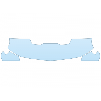 PAINT PROTECTION KIT - 2023 CHEVROLET SILVERADO 1500 ZR2 HF 24 INCH (WRAPPED EDGES) - PRECUT PPF CLEAR BRA WRAP