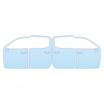 PAINT PROTECTION KIT - 2023 CHEVROLET SILVERADO 1500 ZR2 FULL DOORS - PRECUT PPF CLEAR BRA WRAP