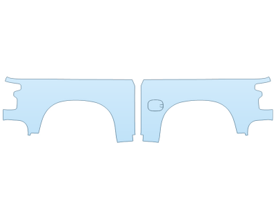 PAINT PROTECTION KIT - 2023 CHEVROLET SILVERADO 1500 ZR2 REAR FENDERS - PRECUT PPF CLEAR BRA WRAP