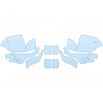 PAINT PROTECTION KIT - 2023 CHEVROLET SUBURBAN RST MIRRORS DOOR CUPS - PRECUT PPF CLEAR BRA WRAP