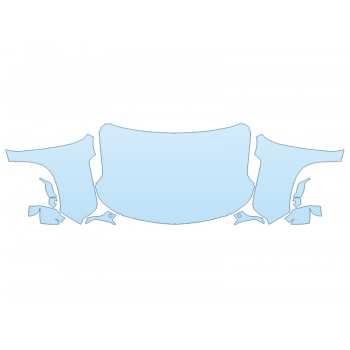 PAINT PROTECTION KIT - 2023 CHEVROLET TAHOE LS FULL HOOD FENDERS MIRRORS - PRECUT PPF CLEAR BRA WRAP