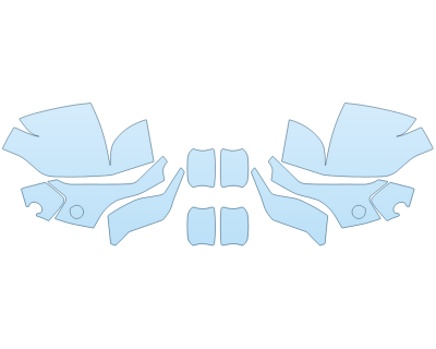 PAINT PROTECTION KIT - 2023 CHEVROLET TAHOE RST MIRRORS DOOR CUPS - PRECUT PPF CLEAR BRA WRAP