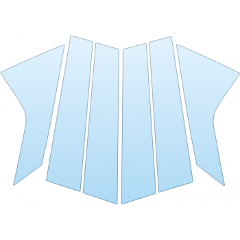 PAINT PROTECTION KIT - 2023 HYUNDAI ELANTRA ESSENTIAL B PILLARS - PRECUT PPF CLEAR BRA WRAP