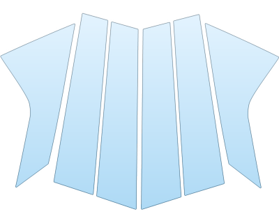 PAINT PROTECTION KIT - 2023 HYUNDAI ELANTRA ESSENTIAL B PILLARS - PRECUT PPF CLEAR BRA WRAP