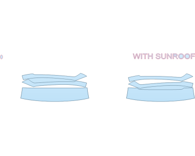 PAINT PROTECTION KIT - 2023 HYUNDAI ELANTRA ULTIMATE ROOF PILLARS - PRECUT PPF CLEAR BRA WRAP