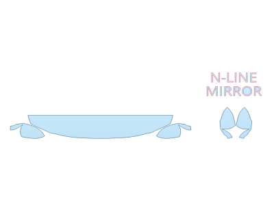 Precut PPF Kit – Clear Bra Paint Protection Film PAINT PROTECTION KIT - 2023 HYUNDAI ELANTRA ULTIMATE HYBRID HOOD FENDERS MIRRORS 12 INCH - PRECUT PPF CLEAR BRA WRAP