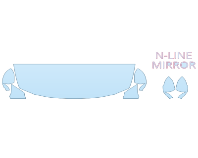 Precut PPF Kit – Clear Bra Paint Protection Film PAINT PROTECTION KIT - 2023 HYUNDAI ELANTRA ULTIMATE HYBRID HOOD FENDERS MIRRORS 24 INCH - PRECUT PPF CLEAR BRA WRAP