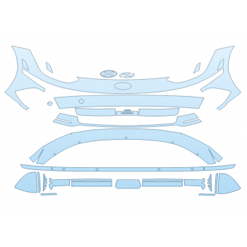 PAINT PROTECTION KIT - 2023 HYUNDAI IONIQ 6 LIMITED BUMPER - PRECUT PPF CLEAR BRA WRAP