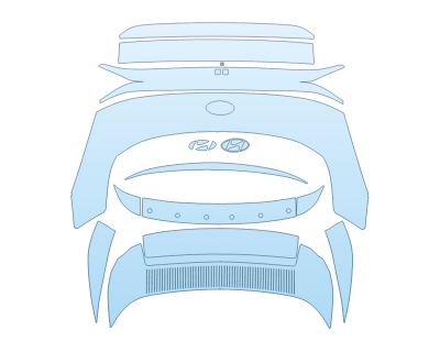 PAINT PROTECTION KIT - 2023 HYUNDAI IONIQ 6 PREFERRED TRUNK - PRECUT PPF CLEAR BRA WRAP