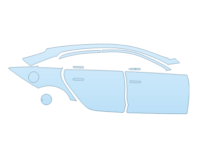 PAINT PROTECTION KIT - 2023 HYUNDAI IONIQ 6 SE PASSENGER SIDE - PRECUT PPF CLEAR BRA WRAP